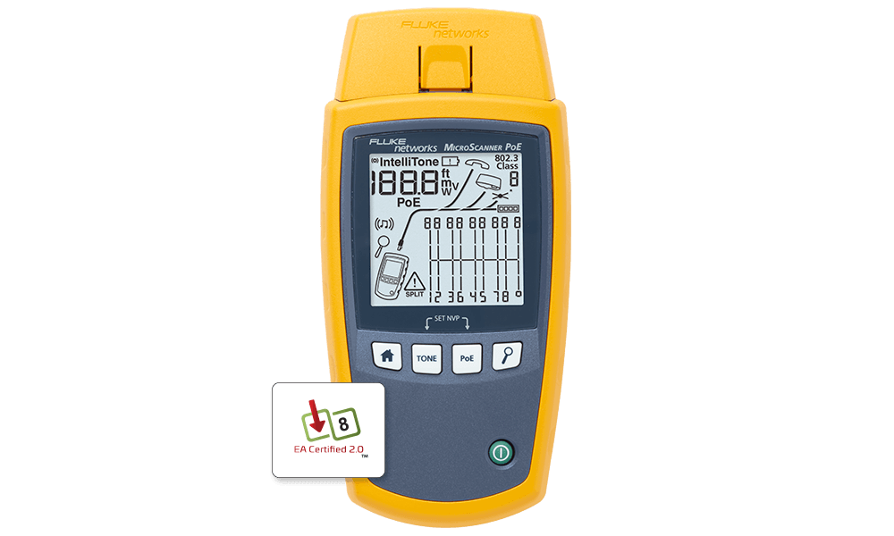 FLUKE MicroScanner PoE（MS-PoE）线缆验测仪
