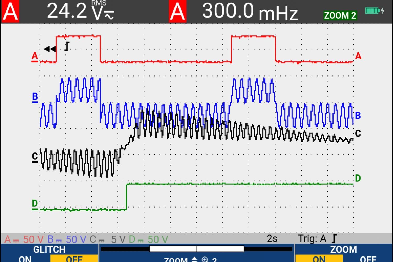使用 ScopeRecord™ 模式长时间捕获高分辨率波形的细节 使用 ScopeRecord™ 模式长时间捕获高分辨率波形的细节