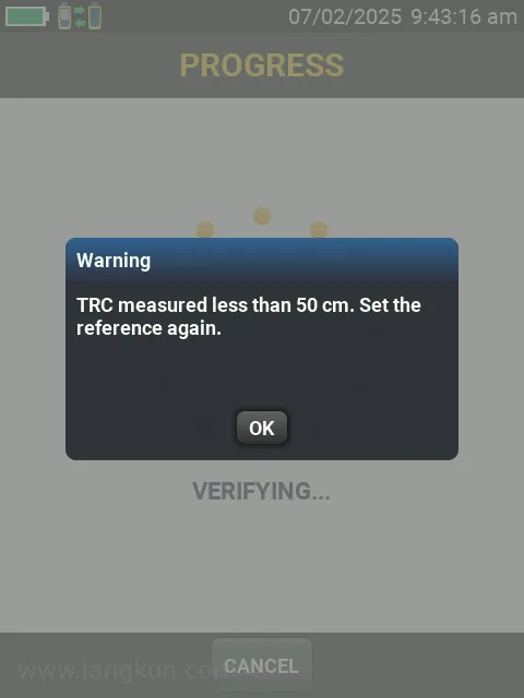 If you get this error message, you have set the reference incorrectly